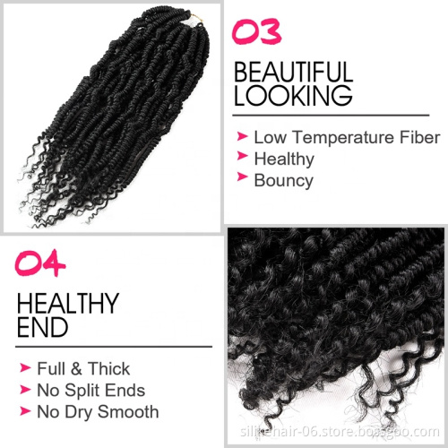 pre twisted hair kinky twist crochet braids Hair Extension Passion Twist Long Bohemian Hair 12"18inch Water Wave Crochet Braids